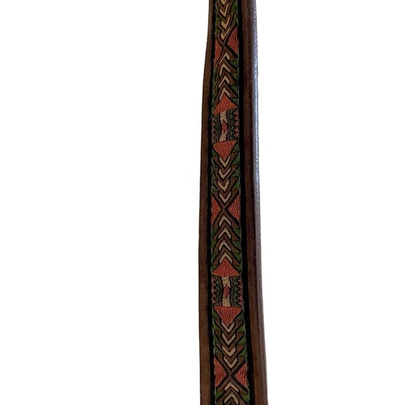 Brighton Leather Buffalo Nickel Belt, Length 42.5”, Buffalo Nickels, Emb… - Picture 4 of 6